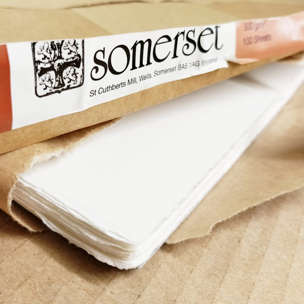 Somerset Book Printmaking Paper, White - 19x26, 115gsm (10 Pack)