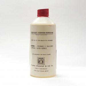 Graphic Chemical Stop-Out Varnish Remover